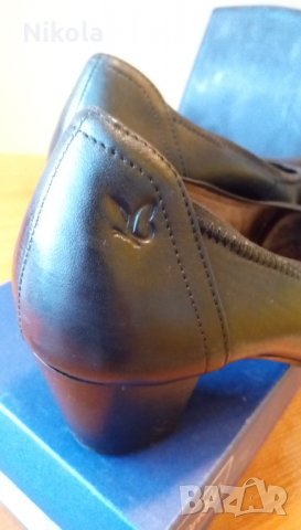 Caprice черни дамски кожени обувки черни №38 H и стелка 25см, снимка 7 - Дамски обувки на ток - 29150751