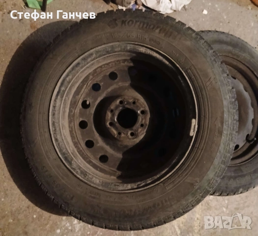 4 бр. зимни гуми с джанти 195/65 R15 от Ситроен Пикасо, снимка 5 - Гуми и джанти - 54016727