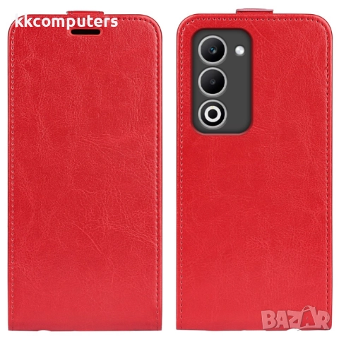 Oppo A5 5G кожен калъф Vertical Flip с джобове за карти – четири цвята, снимка 2 - Резервни части за телефони - 51607513