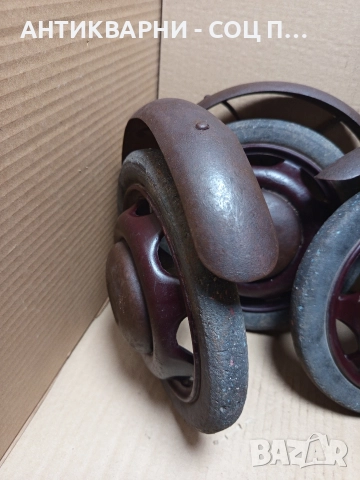 Комплект Соц Стари Джанти Колела За Ретро Децки Колички. , снимка 7 - Антикварни и старинни предмети - 52618871