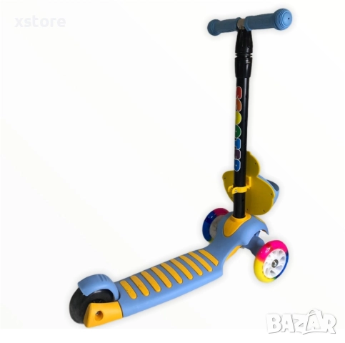 Детски скутер с LED светещи колела, снимка 3 - Детски велосипеди, триколки и коли - 52740044