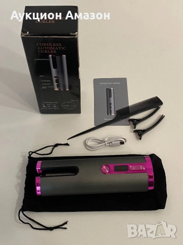 Автоматична маша за къдрене със зарядно, снимка 4 - Маши за коса - 52595913