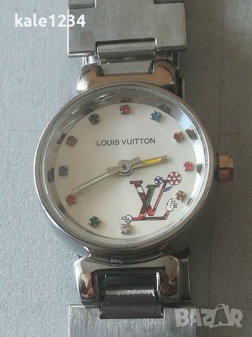 Дамски часовник Louis Vuitton. Swiss made. Луи Витон. Кристали.  