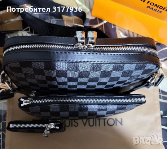 Мъжка чанта Louis Vuitton , снимка 3 - Чанти - 38832439
