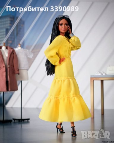 Оригинална колекционерска кукла Барби @Barbiestyle тъмнокожа Mattel, снимка 9 - Кукли - 38965136
