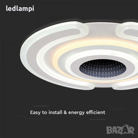 LED Плафониера 95W Димиране+Дистанционно Управление 3in1, снимка 5 - Лампи за таван - 42271731