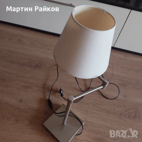 Настолна нощна лампа с абажур, снимка 2 - Настолни лампи - 56148726