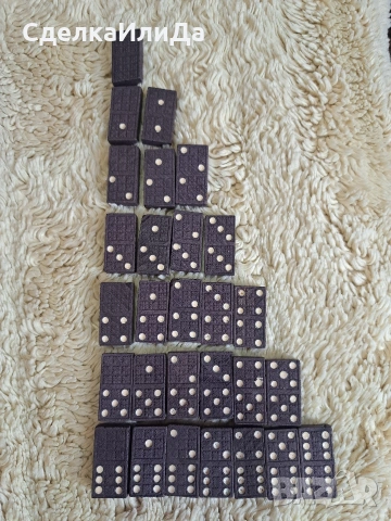 Домино старо дървено, снимка 2 - Антикварни и старинни предмети - 53141851