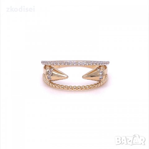 Златен дамски пръстен 2,73гр. размер:55 14кр. проба:585 модел:9925-5