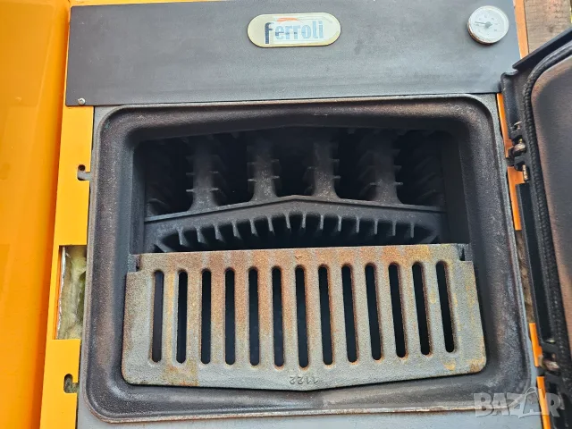 Котел Ferroli на дърва, въглища и пелети SFL4 33kW, снимка 4 - Отоплителни печки - 52174523