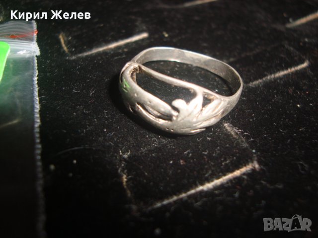 СТАР СРЕБЪРЕН ПРЪСТЕН СРЕБРО 925 ДАМСКИ 6759, снимка 6 - Пръстени - 30285397