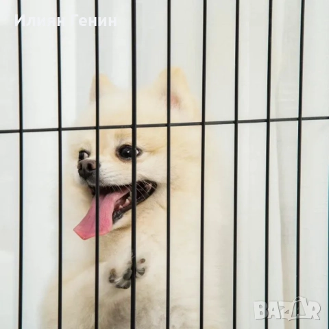 PawHut Дървена предпазна врата за кучета, снимка 7 - За кучета - 52338835