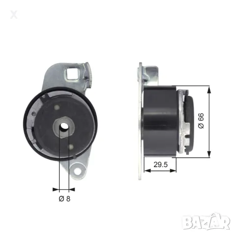 CR1691 BREDA обтяжна ролка, ангренаж RENAULT Laguna I (K56) (B56) / RENAULT Espace III (JE) / RENAUL