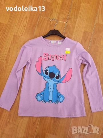 нови блузи с дълъг ръкав със Стич