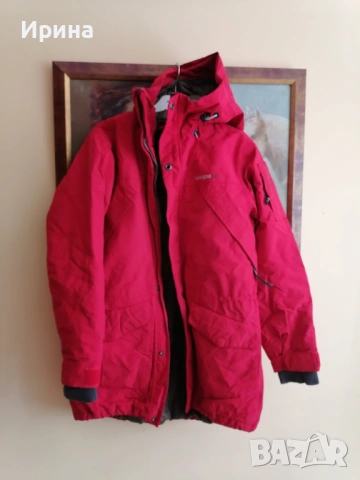 Червено зимно яке DIDRIKSONS1913, размер 40 , снимка 3 - Якета - 53351138