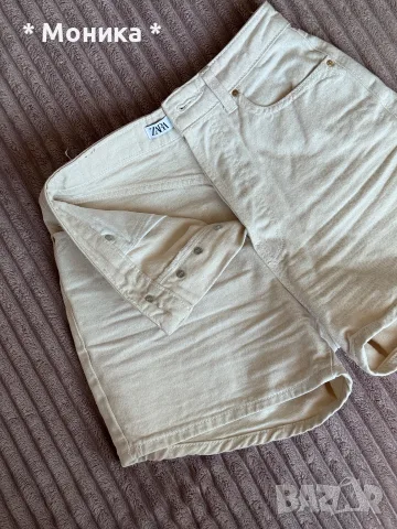 Бежови къси гащи Zara, снимка 2 - Къси панталони и бермуди - 55931419