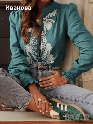 Нова дамска блуза-риза , снимка 3 - Ризи - 51877024