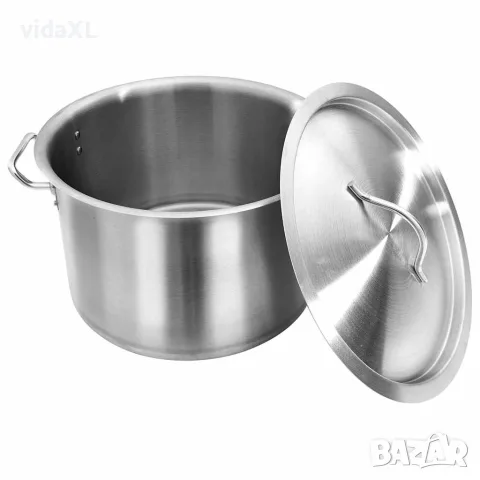 vidaXL Тенджера 24 л 36x24 см неръждаема стомана, снимка 2 - Съдове за готвене - 56147582