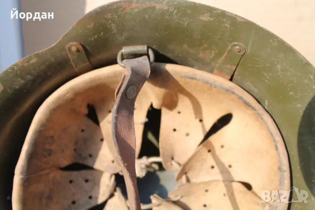 Българска военна каска модел 1936-та година, снимка 7 - Антикварни и старинни предмети - 47608281