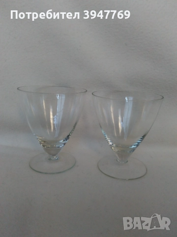 стъклени чаши от 60-те години, снимка 3 - Чаши - 52751537
