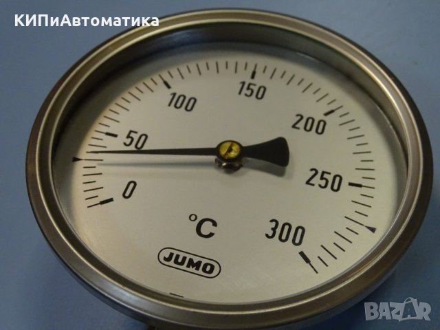 биметален термометър JUMO thermometer ф100mm, 0/+300°C, L-235mm, снимка 9 - Резервни части за машини - 35180761