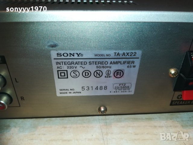 sony ta-ax22 stereo amplifier-japan 1012201407, снимка 13 - Ресийвъри, усилватели, смесителни пултове - 31075225