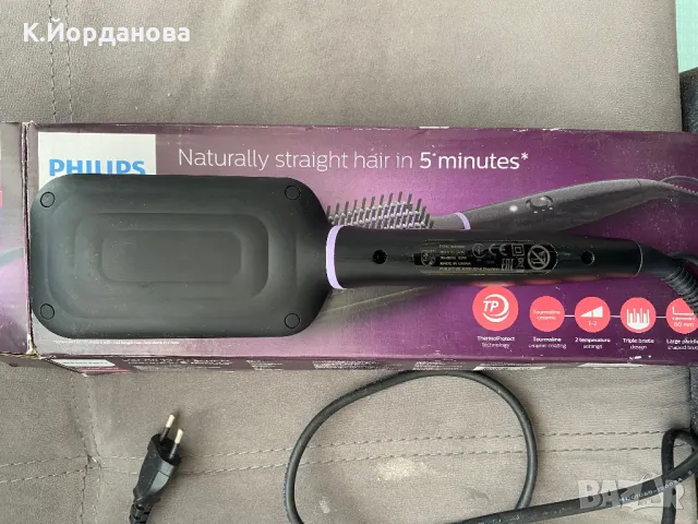Четка за изправяне на коса Philips, снимка 4 - Преси за коса - 49006596