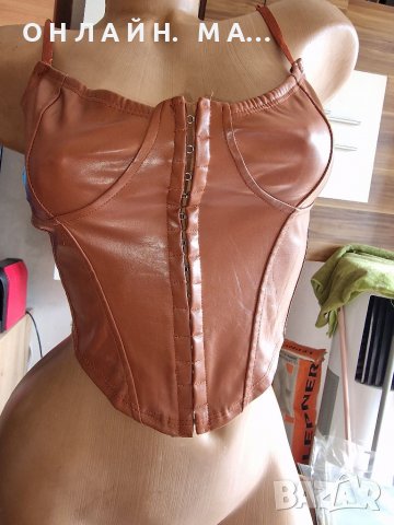 Бюстие кожа с.м.л.хл 2хл, снимка 6 - Корсети, бюстиета, топове - 39902402