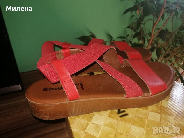 Сандали кожа с ластик Graceland н. 36, снимка 4 - Сандали - 42218427