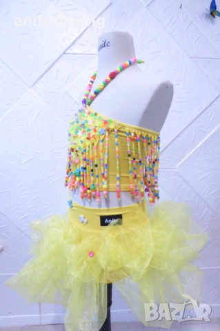 Рокля за спортни танци комбинация между черно и бяло, снимка 10 - Детски рокли и поли - 49063493