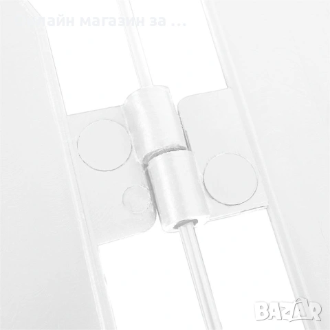 Декоративна ограда за цветя и тревни площи 20x15 cm, комплект 10бр, Бял 351004-BI, снимка 7 - Огради и мрежи - 53232320