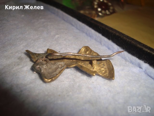 19 Век СТАРИННА БРОНЗОВА с ПОЗЛАТА РЕТРО БРОШКА ПАНДЕЛКА РЪЧНА МАЙСТОРСКА ИЗРАБОТКА за КОЛЕКЦИЯ 4261, снимка 8 - Антикварни и старинни предмети - 37722078