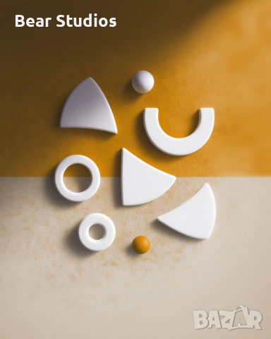 Постер / плакат, матов - Фигури минималистични