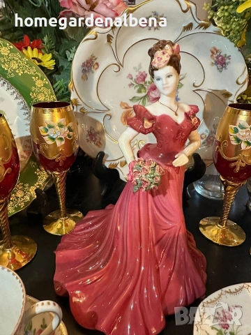 ✨ Колекционерска порцеланова фигурка Coalport England “Jenny” (1997), снимка 5 - Колекции - 54288870