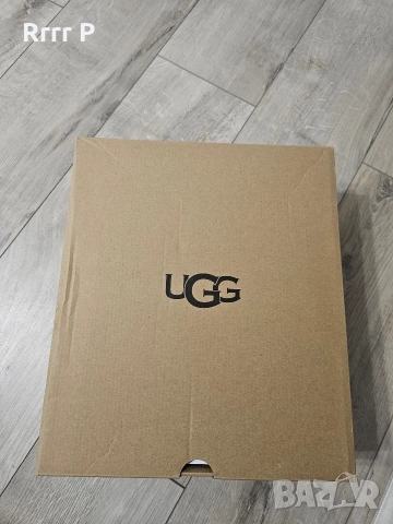 UGG - Велурени зимни боти Classic Mini Dipper Бежов цвят, снимка 2 - Дамски боти - 52915382