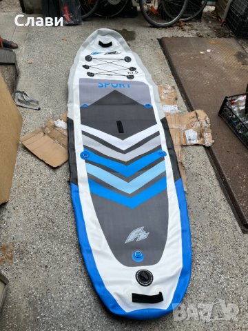 Падъл борд SUP F2 Sport 10'5" син, снимка 3 - Водни спортове - 42078772