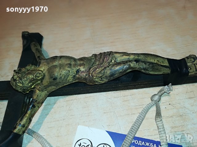 КРЪСТ С ХРИСТОС-42Х17СМ С ВЪЖЕ ЗА НОСЕНЕ, снимка 17 - Колекции - 29259592