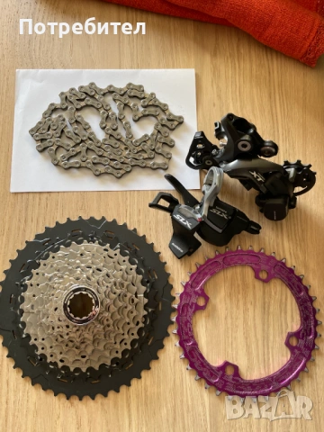 Комплект Shimano Deore XT-SLX, Race Face 11ск цял групсет-монтаж