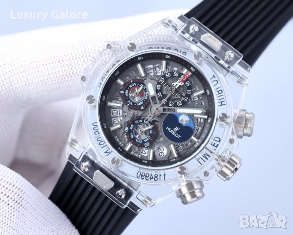 Мъжки часовник Hublot Big Bang Unico Magic Sapphire с кварцов механизъм, снимка 3 - Мъжки - 36927359