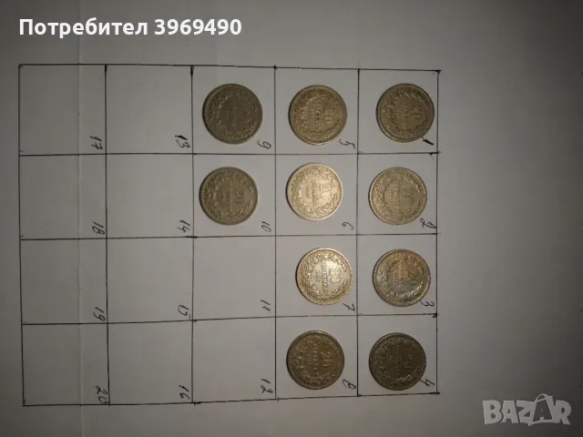 10 броя монети по 20 стотинки от 1906 г., снимка 1