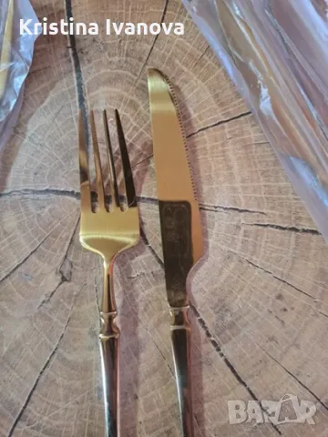 Сет прибори ,8бр вилица + 8бр ножа, снимка 6 - Прибори за хранене, готвене и сервиране - 49281353