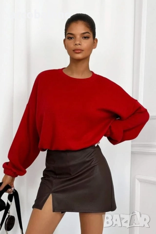 Дамски основен пуловер Mira, 4цвята , снимка 10 - Блузи с дълъг ръкав и пуловери - 52229897