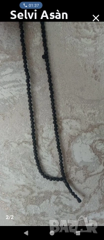 Броеница с мъниста под формата на роза, снимка 2 - Антикварни и старинни предмети - 54012803