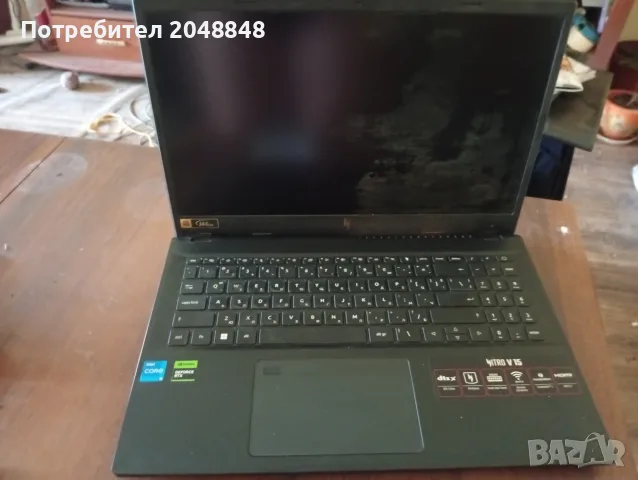 Acer Nitro V 15 ANV15-51, i7-13620H, RTX 4050, 32 GB RAM – за ремонт/части