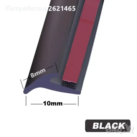 Гумено уплътнение за калници на кола, автомобил, дължина 2 метра, снимка 8 - Аксесоари и консумативи - 48264042