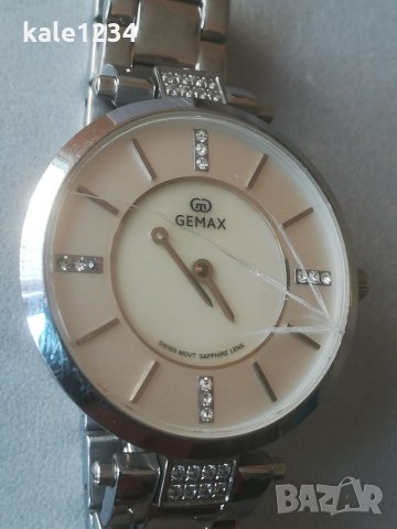 Дамски часовник GEMAX. Swiss made. Швейцарски часовник. Ronda movement. Механизъм Ронда. , снимка 5 - Дамски - 35592125