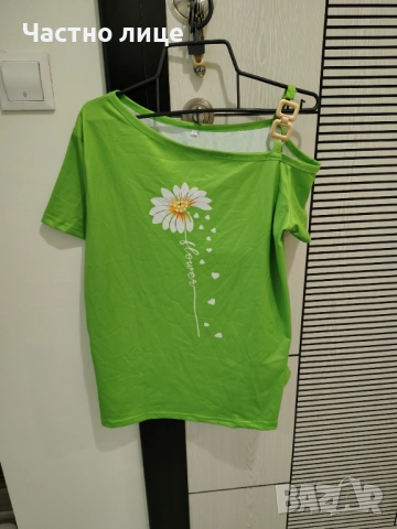 Продавам дамска зелена блуза размер L