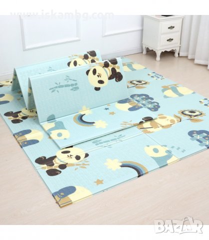 ДВУЛИЦЕВА ДЕТСКА ПОСТЕЛКА ЗА ИГРА С РАЗМЕРИ 2 Х 1.8 М. - код 2804