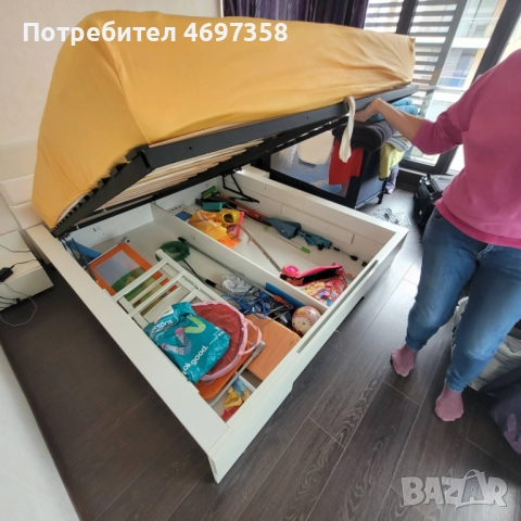 Спалня с матрак и скара 164х190 см, снимка 2 - Спални и легла - 52953229