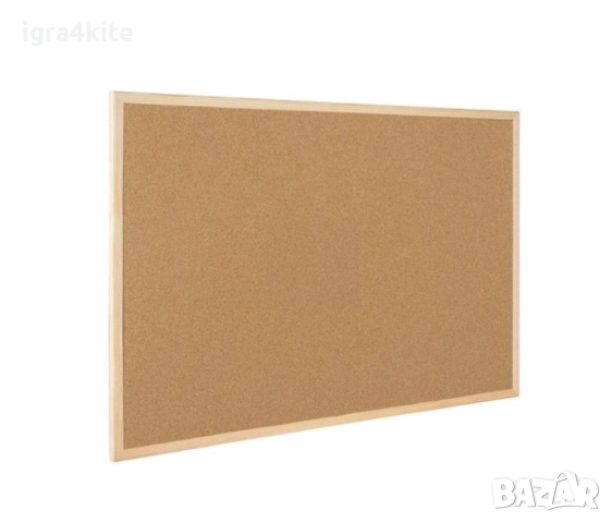 Ново! Дървено табло с корк в 5 размера с пинчета и връв за закачане, снимка 4 - Друго - 51942692